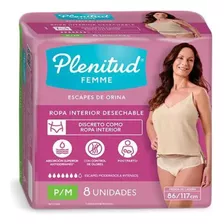 Plenitud Femme Ropa Interior Descartable Adulto P/m X 8 Unid