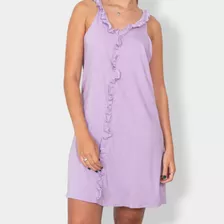 Vestido Elegante Con Detalles Rizados - Perfecto Para Verano