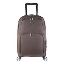 Mala Bordo 55x35x25 Viagem 10 Kg Pequena Rodinhas 360° Anac Cor Marrom Lisa