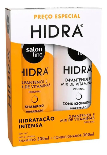 Kit Shampoo E Condicionador Hidra Original Salon Line 300ml
