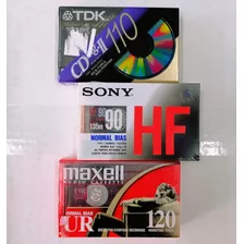 Cassettes Virgen Nuevos 3 Tdk Sony Maxell Envio Gratis