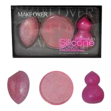 Esponjas De Maquillaje Set Silicona Makeover