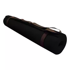 Tapete Para Ginástica Yoga Eva Preto 170x60cm 5mm Evamax