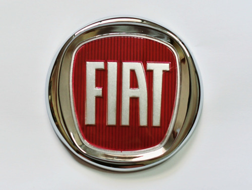 Logo Fiat Emblema 12cm Ancho Rojo Insignia Logotipo Adhesivo Foto 2