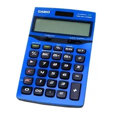 Calculadora De Mesa Casio Jf-200tv Azul Solar E Bateria