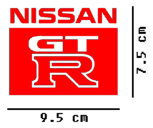 Sticker Vinil Nissan Gtr Skyline 2 Pzs Red $135 Mikegamesmx Foto 2