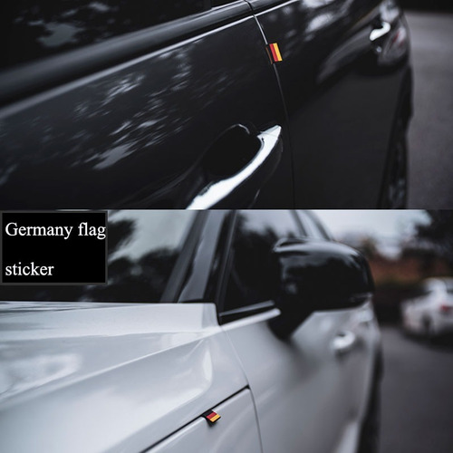 Kit Emblema Bandera Alemania Para Cofre Y Puerta Bmw Audi Vw Foto 8