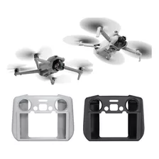 Capa (case) Silicone Proteção P/ Rc2 Dji Mini 4 Pro E Air 3 Cor Cinza