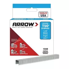  Grapas Arrow T50 5/16 (8mm) Caja 1250 Unidades 50524sp