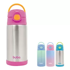 Garrafa Térmica Infantil Buba 420 Ml Azul Ou Rosa Promoção