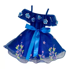 Vestido Para Niña Con Escote Cuello De Barco Y Tirantes