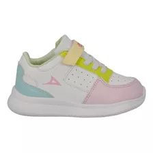 Tenis Para Niña Bebé Pirma 5524 Con Velcro Tallas 12 Al 14