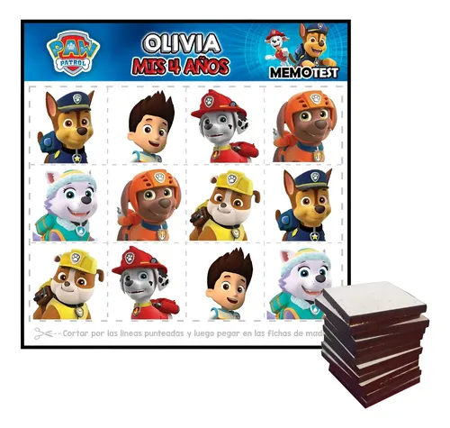 Memotest Souvenir Varios Diseños Cumple Infantil Mdf X20