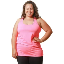 Blusa Regata Feminina Plus Size Dry Fit Corrida Academia