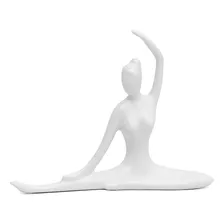 Enfeite Estatueta Porcelana Yoga Decoração 0101