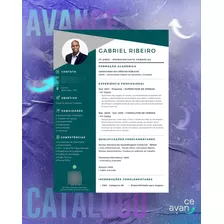 Modelo De Currículo Personalizado Avance - Design Gabriel