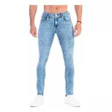 Jeans Pantalón De Mezclilla Stretch Skinny Lavado Acid Wash