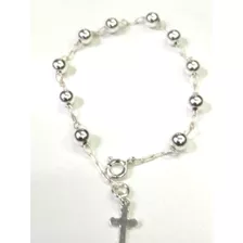 Pulsera Rosario Denario Plata 925