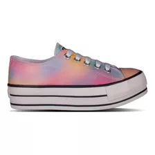 Tenis Capricho Likes Platform Tie Dye Feminino