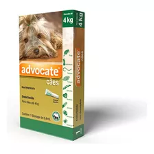 Pipeta Antiparasitário Para Pulga Elanco Advocate Para Cão De 1kg A 4kg