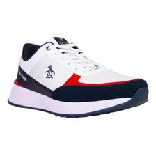 Tenis Penguin Hombre New York White/red/navy