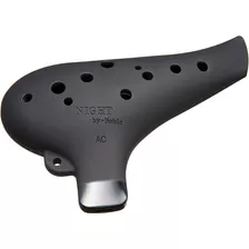 Ocarina Night B Noble, Tono De Alto Nivel, Sintonizado 442hz Afinación Ac Color Negro Liso