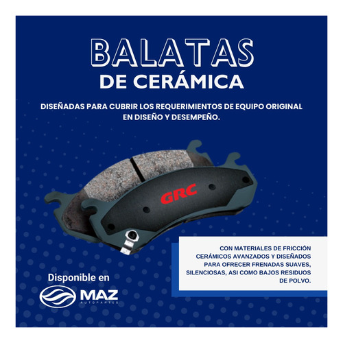 Balatas Traseras Mazda Miata 1999-2000-2001-2002-2003 Grc Foto 2