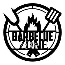 Aplique De Parede Decoração Área De Churrasco Barbecue Zone