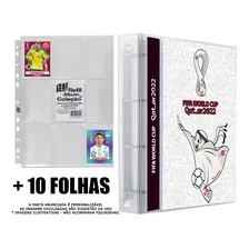 Álbum Fichário Pasta Copa Do Mundo Figurinhas + 10 Folhas