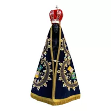 Imagem Nossa Senhora Aparecida Manto Coroa Broche - 70cm