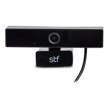 Cámara Web Para Computadora Stf Full Hd Webcam Color Negro