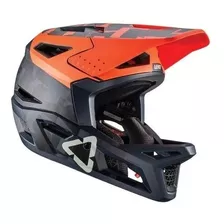 Capacete Leatt Mtb Gravity 4.0 Bike Cinza Coral Mtb 