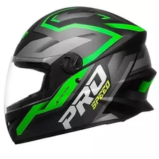 Capacete R8 Pro Speed Preto/verde Fosco 60