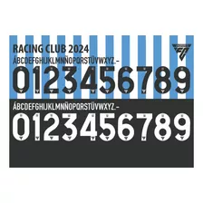 Tipografía Racing Club 2024