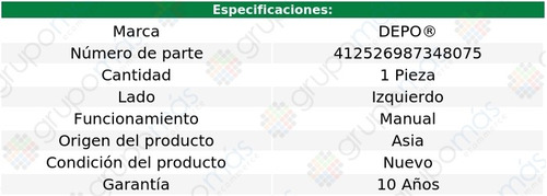 Faro Izq Manual P/halog Mitsubishi Montero 07 Al 10 Depo Foto 4