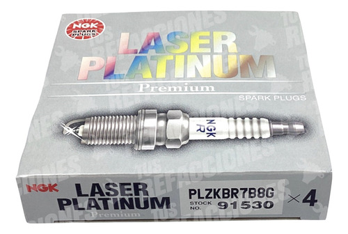 4 Bujas Ngk Laser Platino Mini Cooper S Jcw 2010 1.6l Foto 3