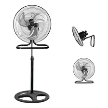 Avera Ventilador 3 En 1: Piso, , Pedestal Y Pared Vent31 Estructura Negro Aspas Acero Diámetro 18 Cm Frecuencia 60 Hz Material De Las Aspas Acero