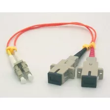 Cable Adaptador De Fibra Óptica De 1 Pie Lc Macho Sc H...