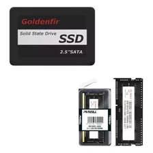 Kit Upgrade Notebook Ssd 128gb Goldenfir + 8gb Memória Ram 