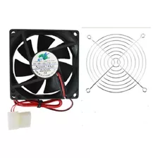 Ventilador Cooler Extractor Arduino 12v 80x80x25 C/parrilla