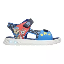 Sandalias Nickelodeon Paw Patrol Luces Led Azul Para Niño 