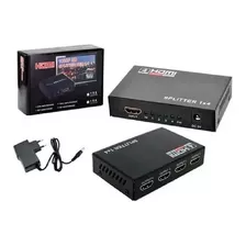 Kit 4 Splitter 1x4 4k Distribuidor De Sinal Hdmi Full Hd 3d