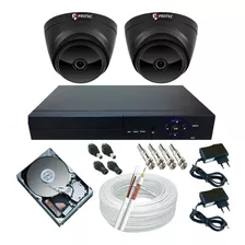 Câmeras De Segurança Residencial Interna - Kit Dvr 4ch P2p