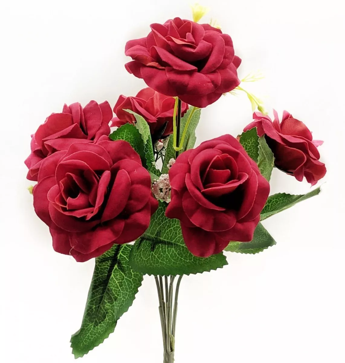 10 Buques Flores Artificiais Rosas Decoração Noiva Casamento
