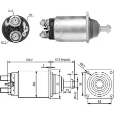 Solenoide 24v Para Scania P124 Zm Ti-35755