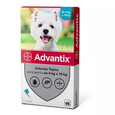 Advantix De 4-10kg Pipeta Contra Pulgas Y Garrapatas