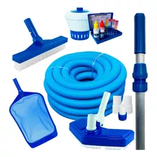 Kit Limpeza Piscina Aspirador Teste Cl/ph Cabo 2m Mangueira