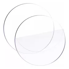 Circulo Acrílico Transparente 3mm 15 Cm Base, Soporte, Guía 