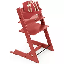 Trona Tripp Trapp De Stokke, Rojo Cálido - Silla Ajustable Y