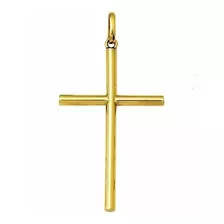 Pingente 2.6 Cm Crucifixo Ouro 18k 0.50 Gr Cruz Cristo Jesus